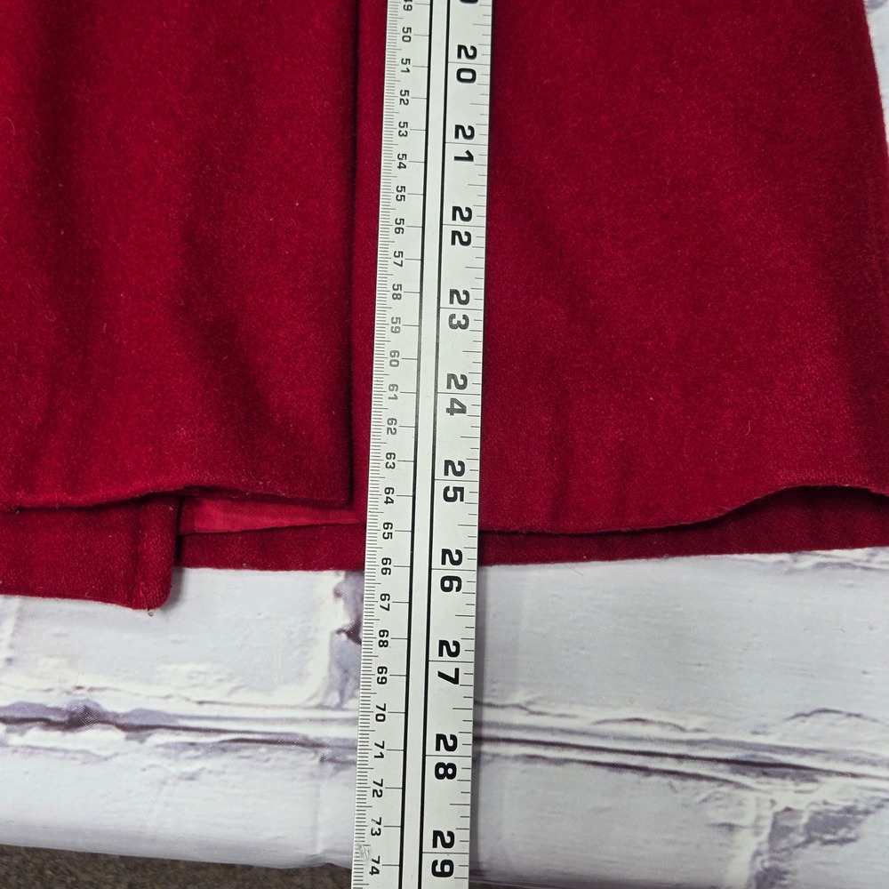 Michael Kors Womens Red Wool Blend Double Breasted Pea Coat Jacket Size 10 - Picture 12 of 12